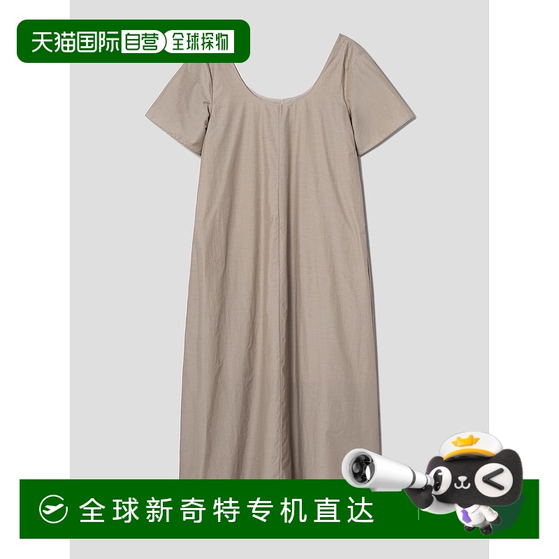 韩国直邮Theory女士柔软草坪低圆领连衣裙-软金 FW24/TF4771F03A