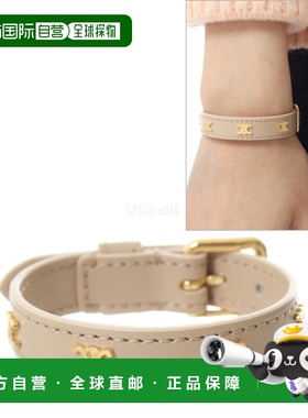 韩国直邮CELINE CELINE LES CURIRS 多色皮革手镯，小牛皮和精钢