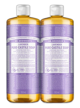 韩国直邮Dr.Bronners布朗博士有机液体精油沐浴液950ml*2瓶正品