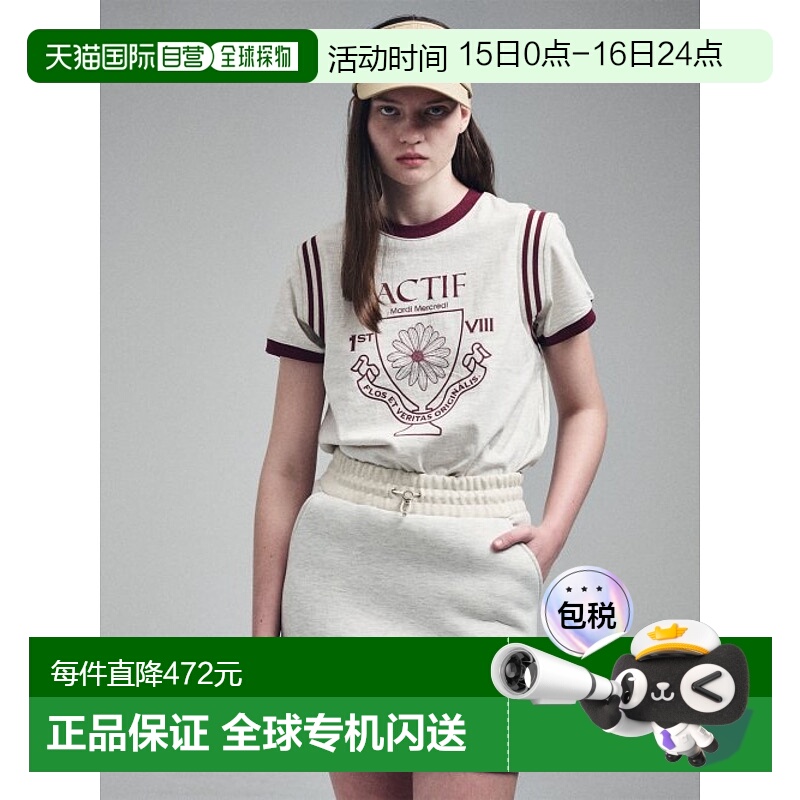 韩国直邮MARDI MERCREDI ACTIF 女士女装T恤COLOR BLOCK T SHIRT