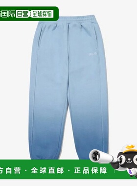 韩国直邮FILA Wheela 儿童长裤 KQC FK2FPG3201X-EBU 染色慢跑长