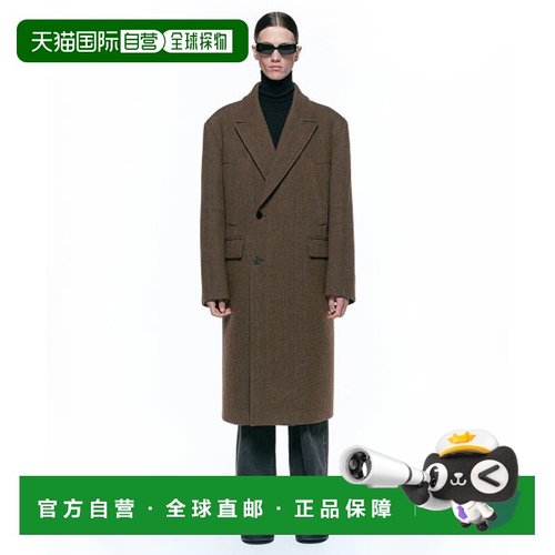 韩国直邮INSILENCE设计师款通用日常休闲宽松时尚大衣IM2C4CT07BR