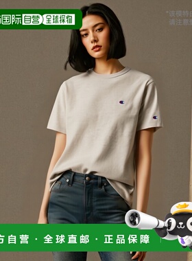 韩国直邮CHAMPION冠军韩版正品运动休闲日常复古舒适T恤CKTS4E013
