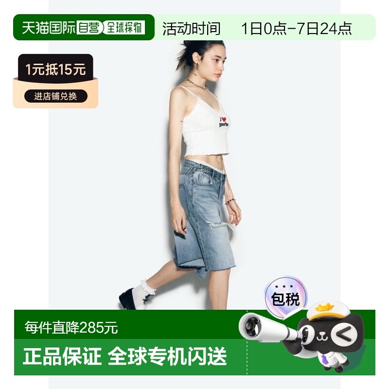 韩国直邮ASIF CALIE 女士吊带衫CA24ASL001WT CALIE GURLS SLEEVEL