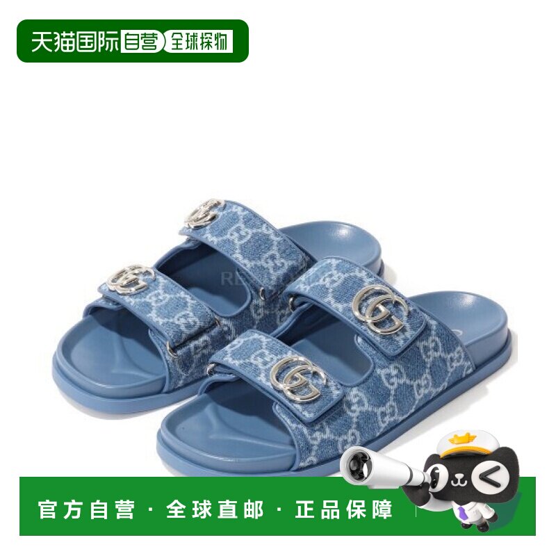 韩国直邮GUCCI 双G凉鞋(855390 FAFG6 4746) 拖鞋
