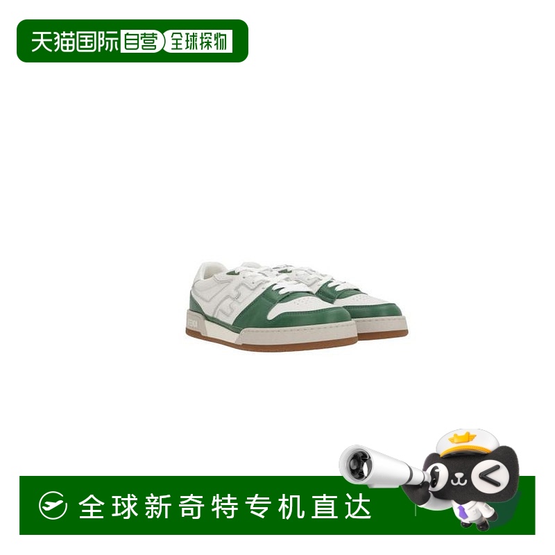 韩国直邮FENDI24FW平板鞋男7E1643AOMNF1NJ2EMERALD WHITE