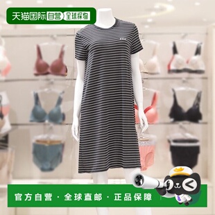 Lifewear BLK 条纹连衣裙_s斐乐 FI4OPG2643F 韩国直邮FILA
