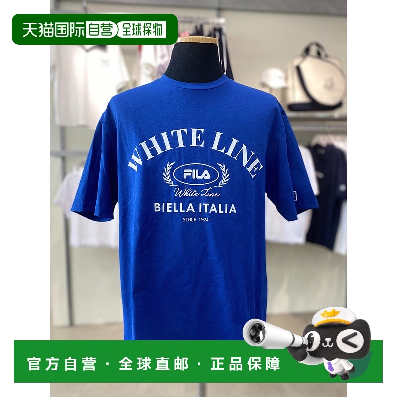韩国直邮FILA [INN] 惠拉 FS2RSG2331X BUE Uni 网球图案短袖 T