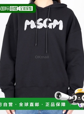 韩国直邮MSGM 3641MDM96 247000 99 连帽拉链纯棉女士T恤衫卫衣