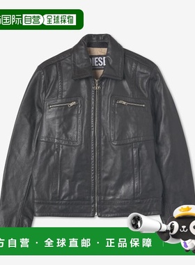 韩国直邮DIESEL  A035600SHAA9XXL CALE LEATHER JACKET夹克