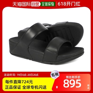 All Leather Fitflop 韩国直邮 Blac 正品 Slide Lulu fitflop