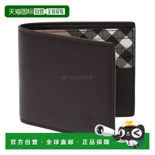 韩国直邮BURBERRY Pop Check 双折钱包（8118983） 钱包