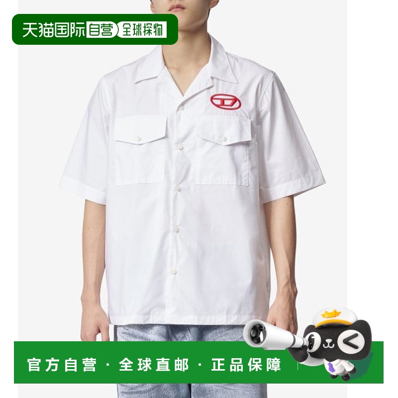 韩国直邮DIESEL 男衬衫男士 A106800PCAL100S MAC D LOGO SHORT S