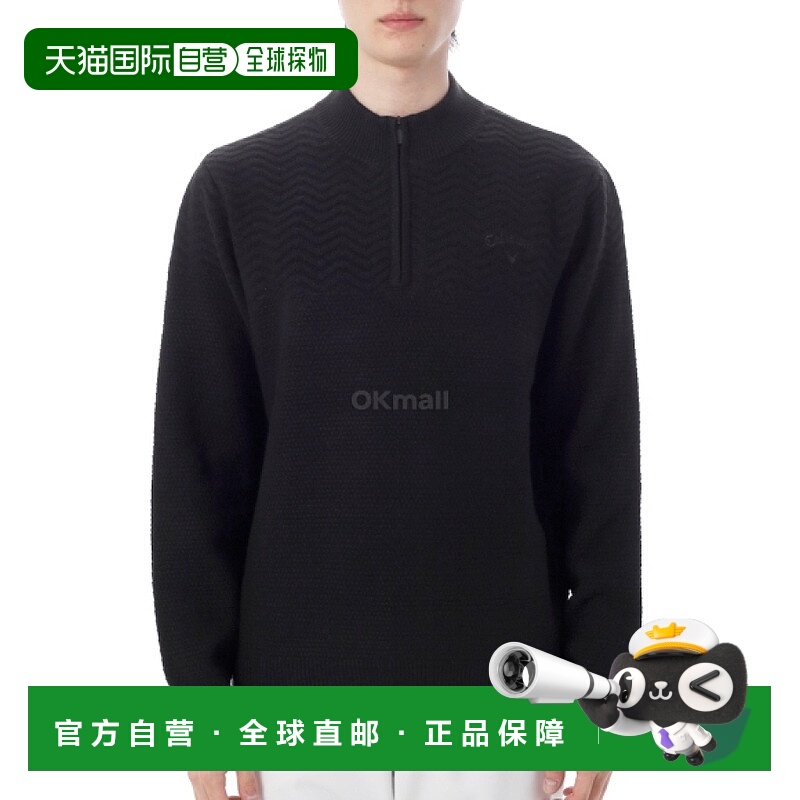 韩国直邮Callaway 半拉链针织衫 (C25218105-1010) 男人对男人