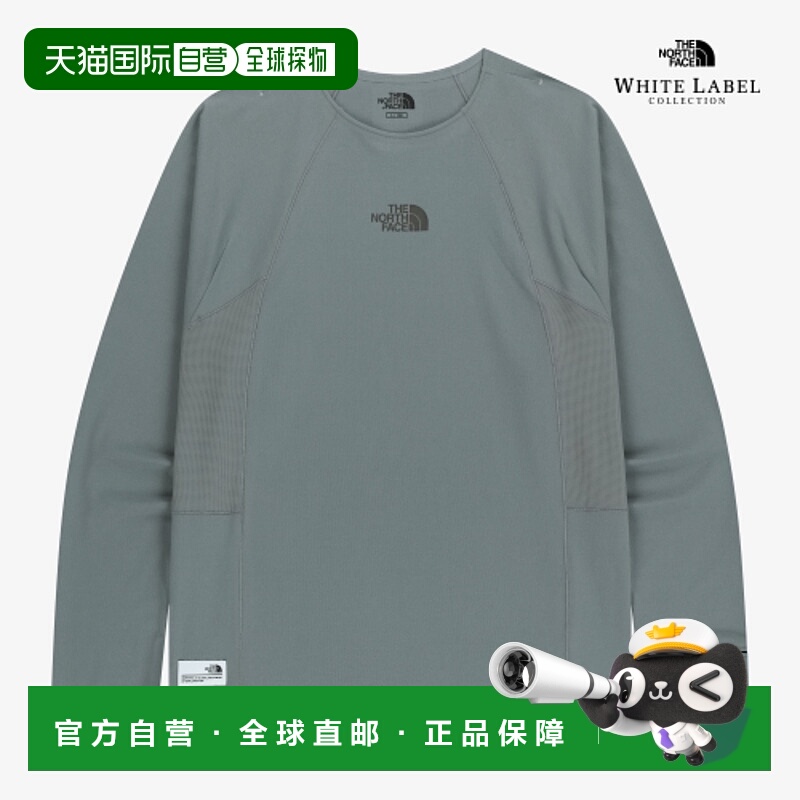 韩国直邮北面THE NORTH FACE Logo修身速干插肩长袖T恤 男女同款