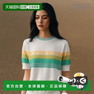 Bucket 女士毛针织衫 Logo Half Knit 韩国直邮MALBON sleeved GOLF