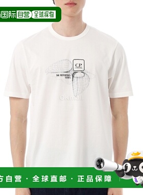 韩国直邮CP COMPANY 大都会系列丝光针织图案徽标 T 恤 (18CLTS05