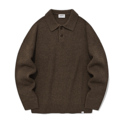 韩国直邮COVERNAT 男针织CO2303KT16BE公用LAMBSWOOL COLLAR KNIT