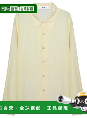 韩国直邮Sefr SANCHO 宽松米色长袖衬衫正品时尚柔软 百搭高级感