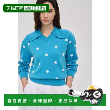 韩国直邮SJYP [SJYP] 圆点领套头衫 (PW2EAKTO914WLB)羊毛