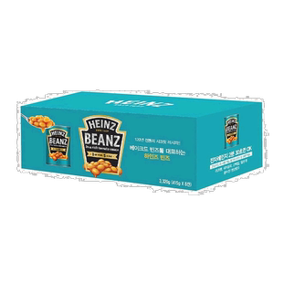 韩国直邮Heinz亨氏进口番茄焗豆415g*16瓶番茄汁焗豆罐头白豆实惠