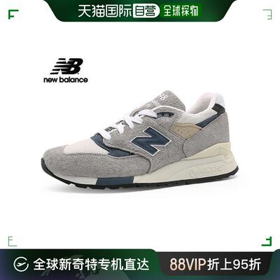 韩国直邮New Balance 跑步鞋 中性 998 复古靛蓝灰色 美国