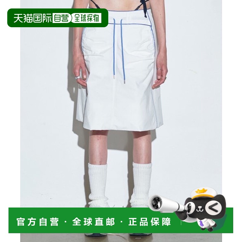 韩国直邮SCULPTOR美式复古街头辣妹潮牌半身裙中裙新款SC23A474WH