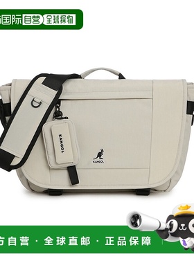 韩国直邮KANGOL Retrocore 学生信使斜挎包 Ekru 2094