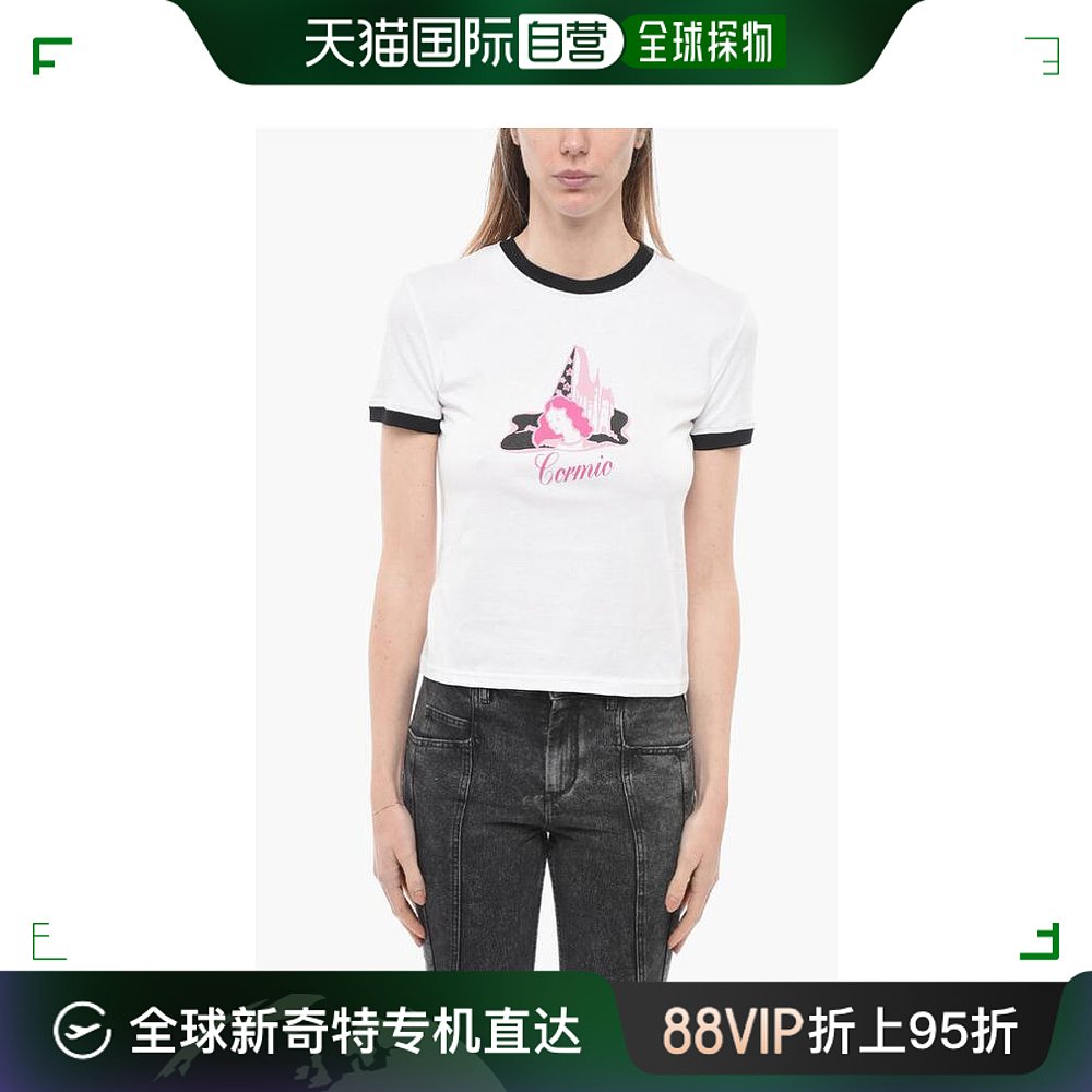 韩国直邮CORMIO短袖T恤女FAIRY GODMOTHER T SHIRT WHITEWhite 女装/女士精品 真丝上装 原图主图