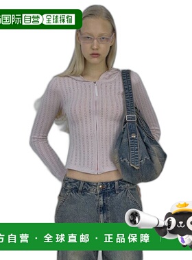 韩国直邮SCULPTOR美式复古街头辣妹潮牌新款卫衣SC24S113PK帽衫