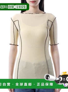 韩国直邮Baserange Omato 3/4 母鸡黄色 T 恤 (TTO3-RB-SP25)新款