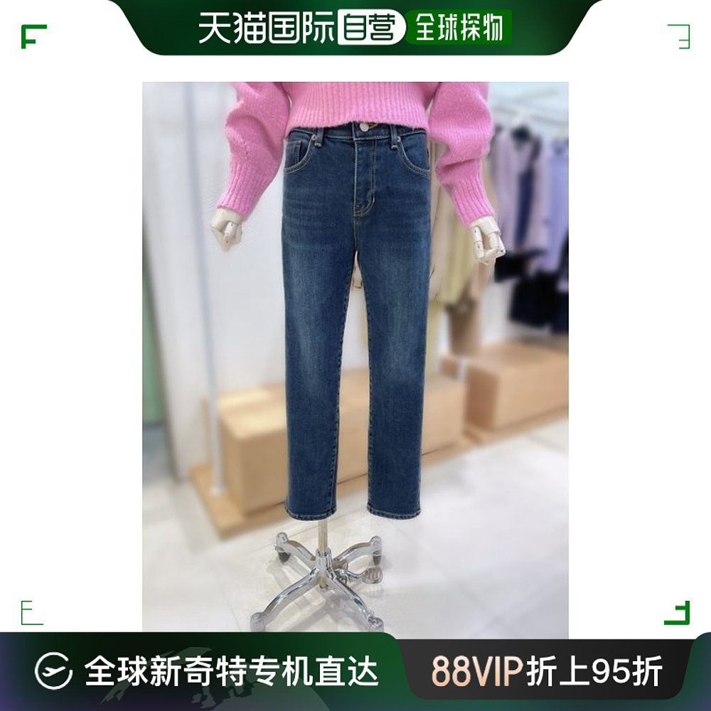 韩国直邮siero牛仔裤[GALALLAIA] 24S/S一字版型里衬绒毛深