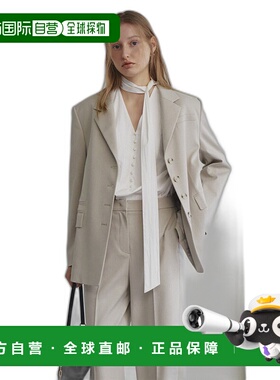 韩国直邮LOEUVRE 女士女士精品 Notched-Collar Oversized Blazer