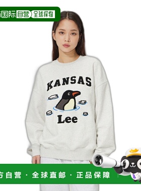 韩国直邮LEE正品美式复古休闲24秋冬新款日常男女同款卫衣LE2403C