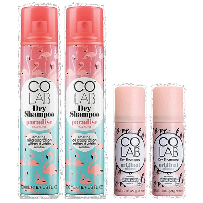 韩国直邮Colab干发喷雾去油头蓬松头发免洗柑橘椰子香共4瓶装正品