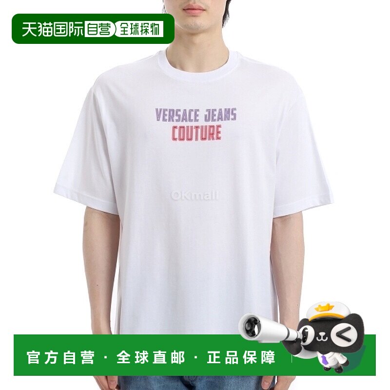 韩国直邮VERSACE Sauvage 徽标 T 恤 (78GAHC02CJ01C 003)范思哲