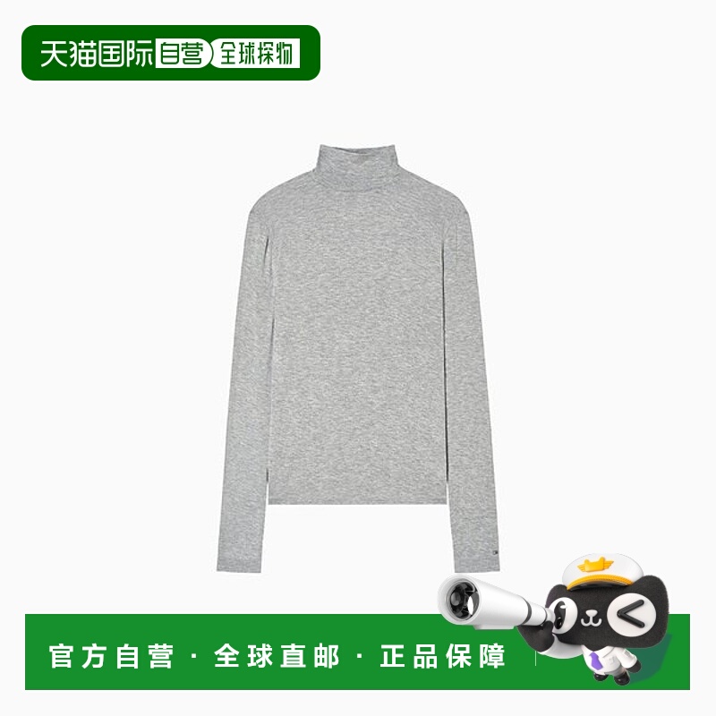 韩国直邮TOMMY HILFIGER 修身柔软卷领 T恤 T22F7TTO080WT1PKH