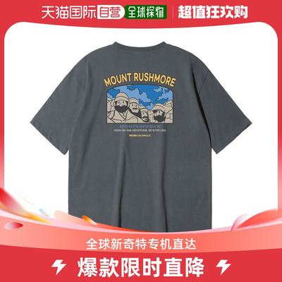 韩国直邮ALVINCLO T恤 [RUSH MORE] 宽松版型 短袖 T恤 AST3767 (