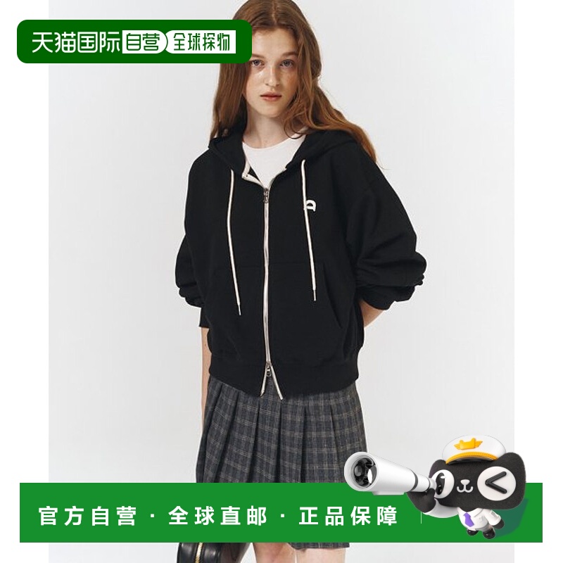 韩国直邮Dunst2023秋冬新品中性风经典女款卫衣UDTS3C108BK帽衫