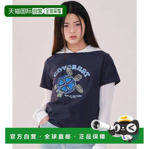 韩国直邮COVERNAT WOMAN 女士女装T恤CO2402ST73NA