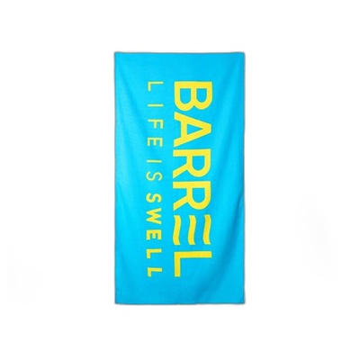 韩国直邮BARREL 라이프毛巾BIG LOGO BEACH TOWEL AQUA BLUE 5003453
