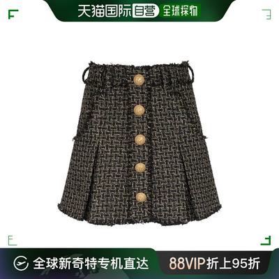 韩国直邮BALMAIN23FW短拳女BF1LB870VD57EAD NOIR OR EAD