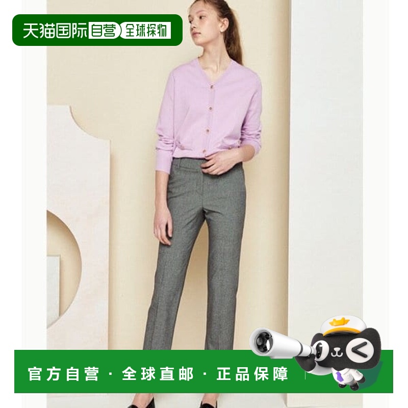 韩国直邮THE IZZAT [THEIZAP] ZANCHECK 修身开衩长裤 IM3A0SL08_