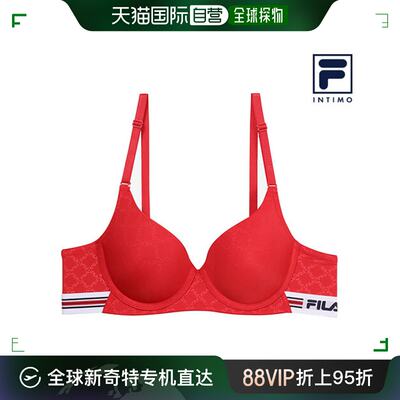 韩国直邮[FILA] 网球 花纹商标 女士 文胸 FI4BAC6041F_DRD