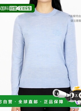韩国直邮G/Fore高尔夫长袖圆领衫蓝色船员针织柔软舒适时尚潮流