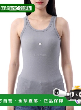 韩国直邮Baserange 心形坦克（弓蓝色） (TOHT-RB-SP25) 无袖的