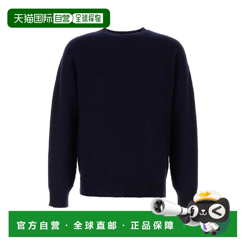 韩国直邮JIL Sander JIL SANDER 深夜蓝色羊毛混纺毛衣 J22GP0133