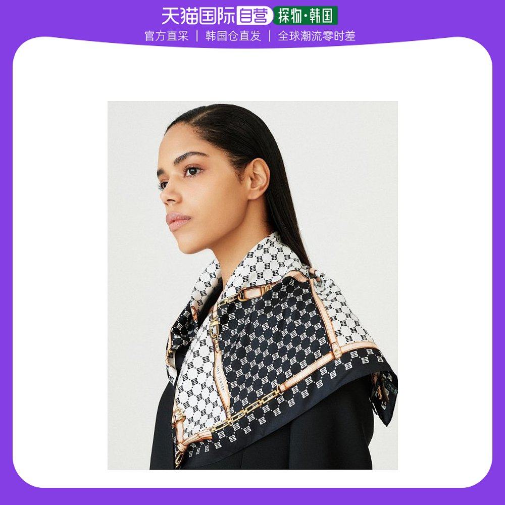 韩国直邮daks women acc dcsc3e021bk围巾black08士