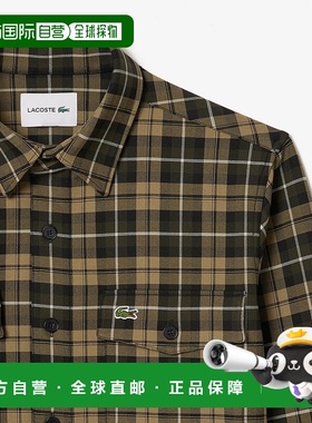 韩国直邮LACOSTE [始兴分店] 双口袋格纹罩衫男装 CH7209-54N
