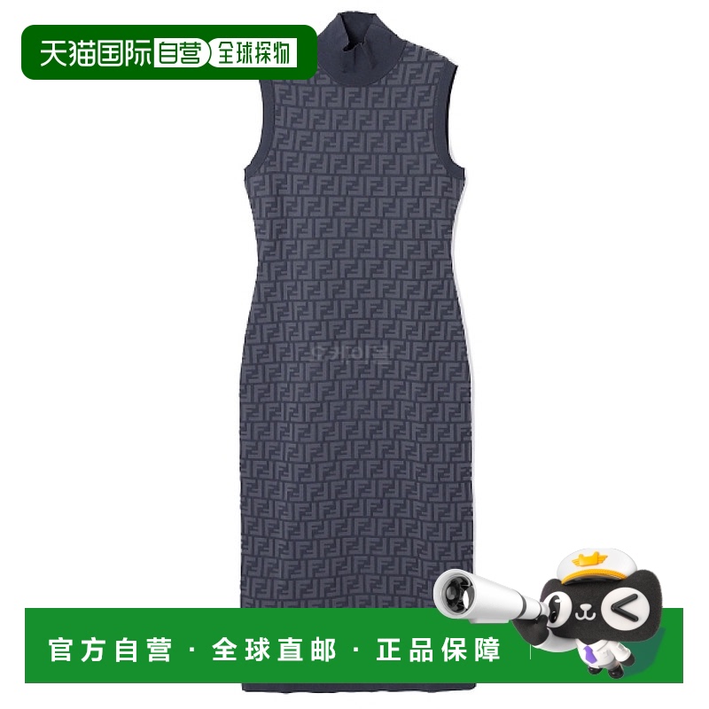韩国直邮FENDI FF粘胶连衣裙(FZDB86 AQ41 F0YD2) 一块